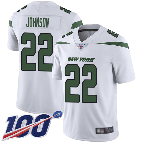New York Jets Limited White Men Trumaine Johnson Road Jersey NFL Football #22 100th Season Vapor Untouchable